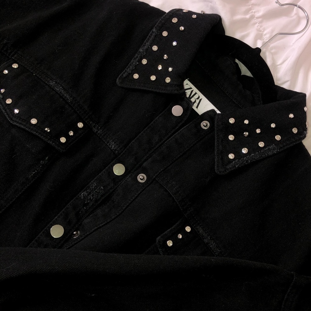 Zara Black Denim Jacket